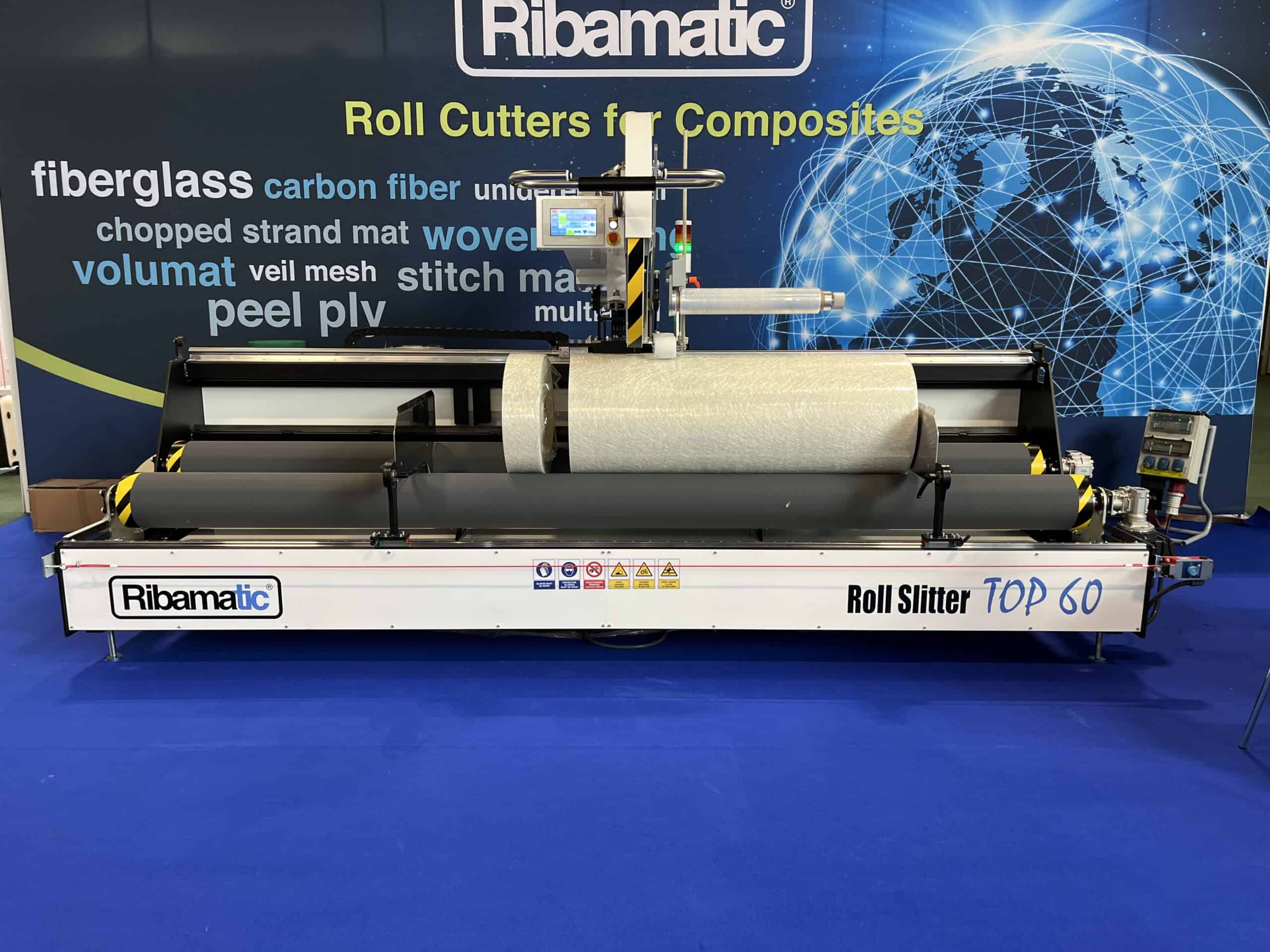 Ribamatic TOP60 roll slitter for composites at JEC WORLD 2023